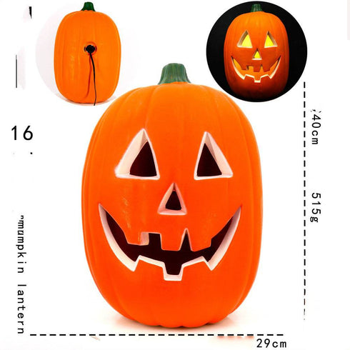Hollow Plug-in Pumpkin Piles Placed Outdoors In The Park